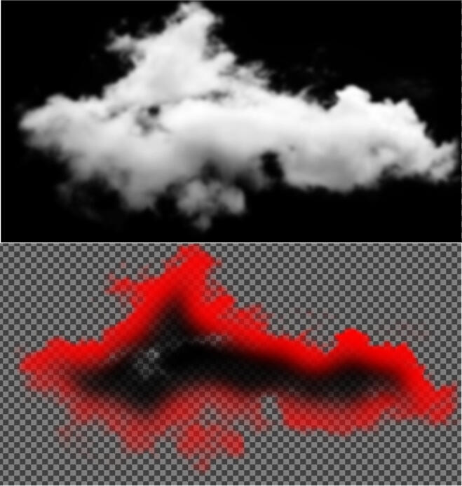 clouds are built using a packed texture that is used to blend the animated edges and opacity